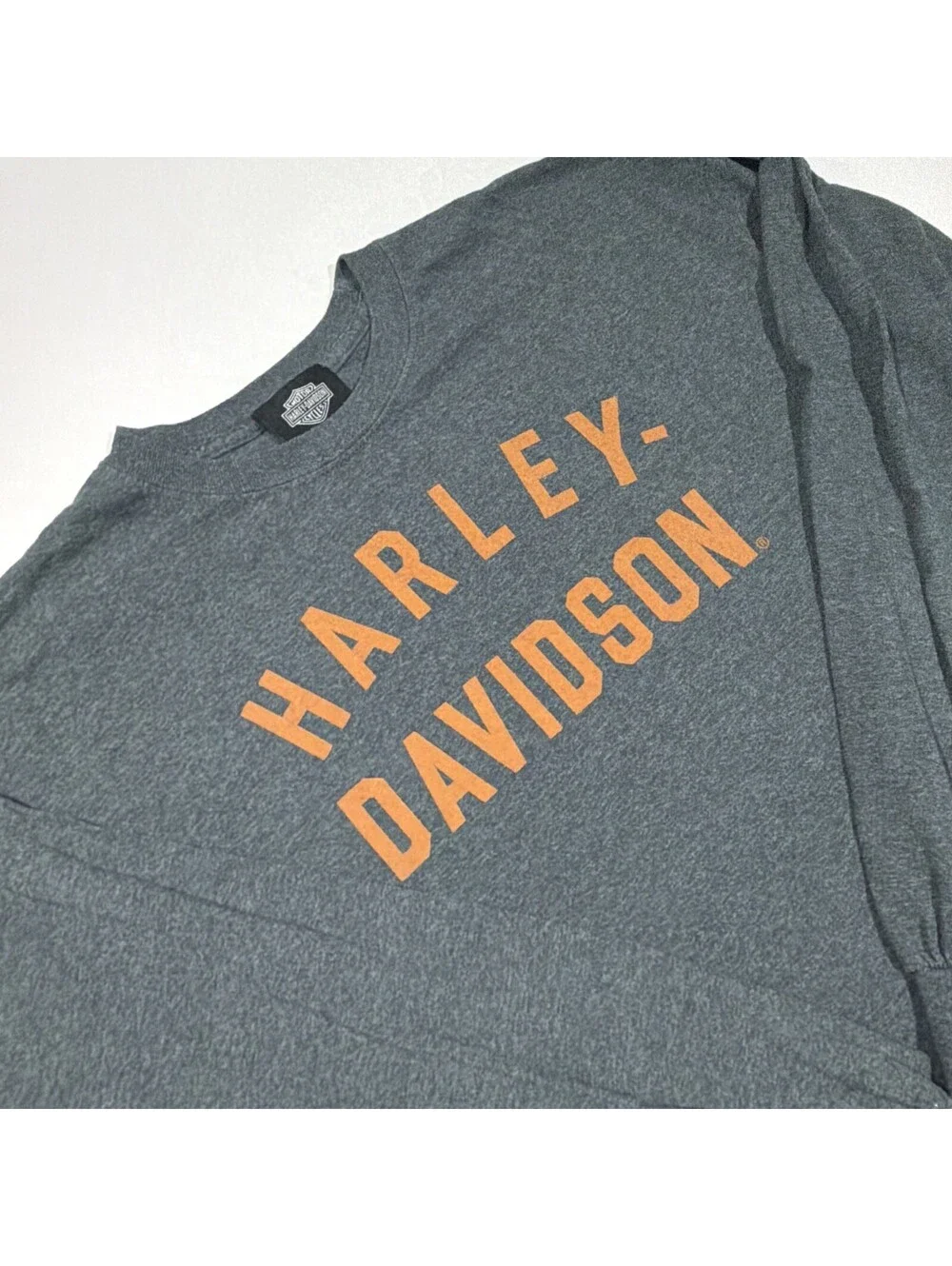 Harley Davidson Museum Long Sleeve Tee T Shirt Grey Men's Size XL